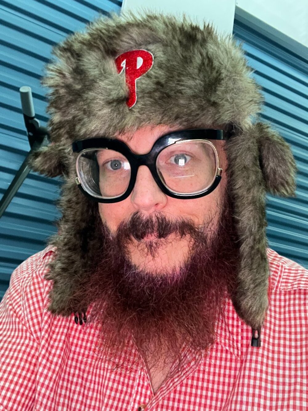 Philadelphia Phillies Herr’s Trapper Hat Red Buffalo Plaid Fur Ushanka Melonwear